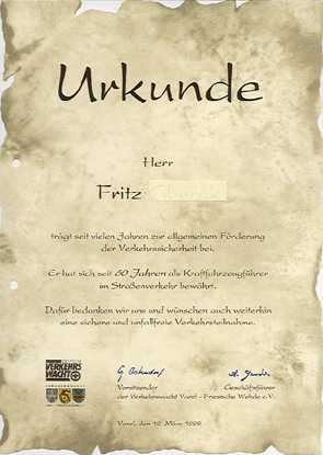 Urkunde